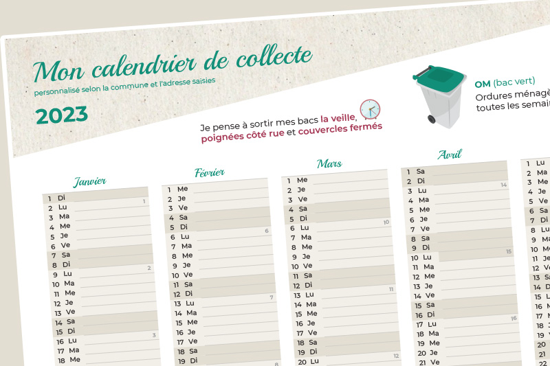 Calendriers de collecte 2023